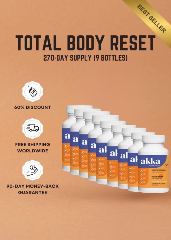 AKKA Liver Health Total Body Reset – 270-Day Liver Detox & Support (9 Bottles)